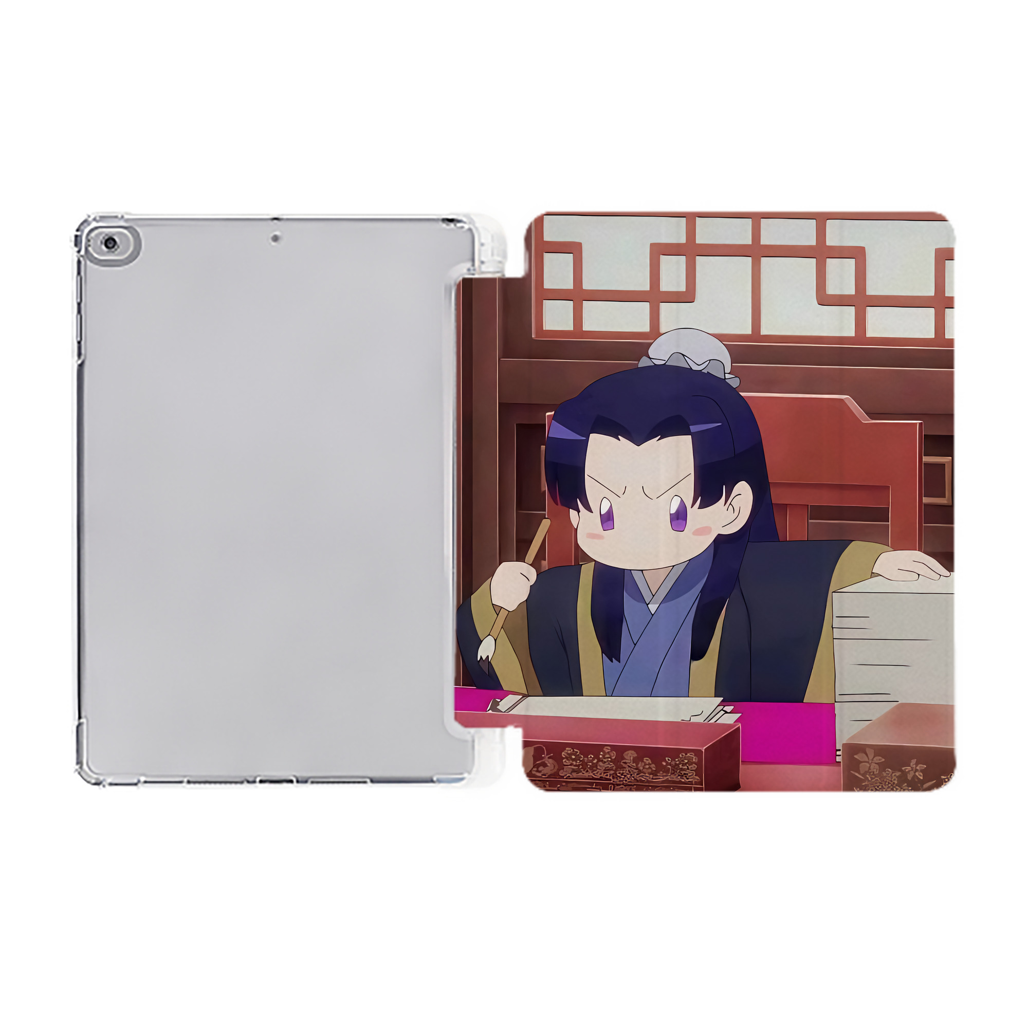 （画像用） 薬屋のひとりごと The Apothecary Diaries IPad ケース ペン収納付き 三つ折りスタンド PUレザー×シリコン 対応機種9.5/10.5/10.9インチ